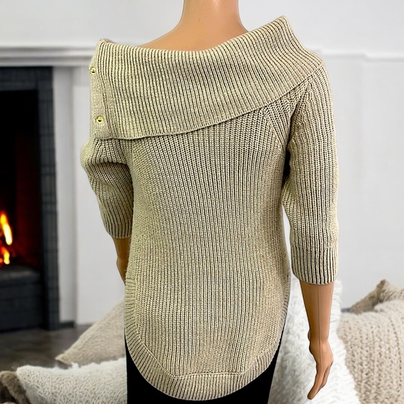 89th & Madison 3/4 Sleeve Knit Cowl Neck Sweater - Picture 10 of 16